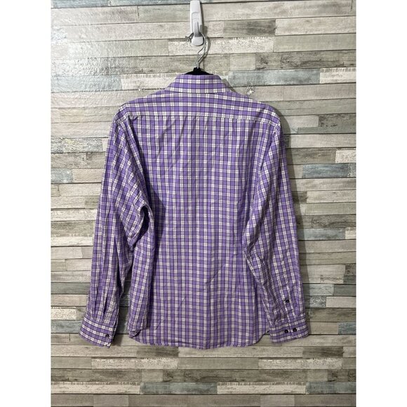 Men’s Express Button Down Shirt Purple Size Large / 15 - Picture 6 of 8